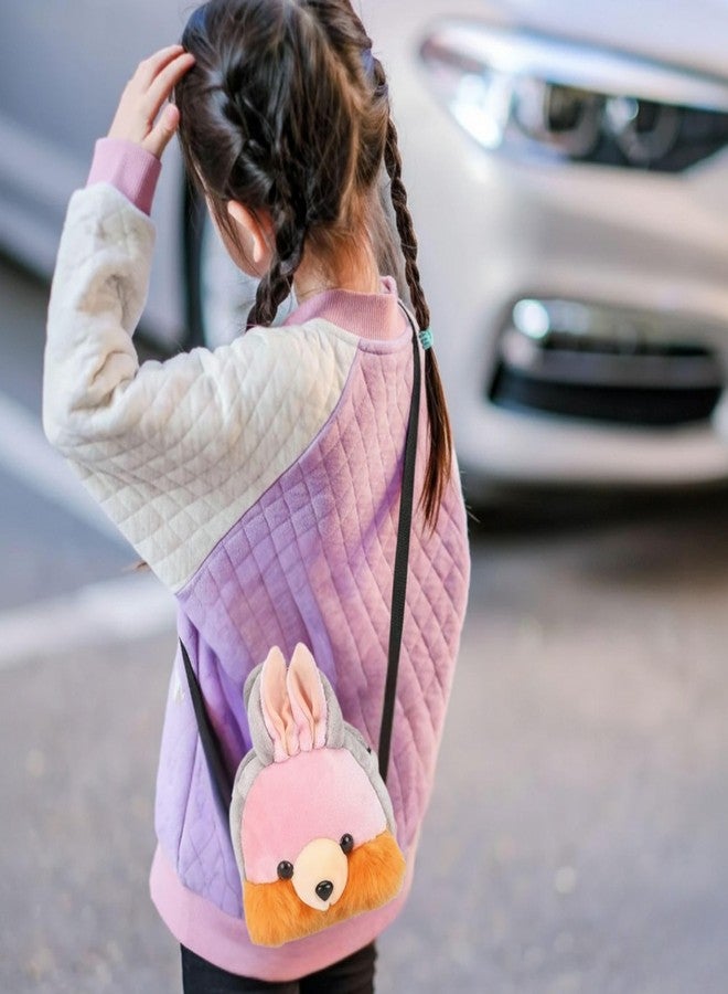 Tickles Rabbit Bunny Soft Sing Bag For Kids Girls School Picnic Birthday Gift (Size: 20x17 cm; Color: Pink) - Image 2